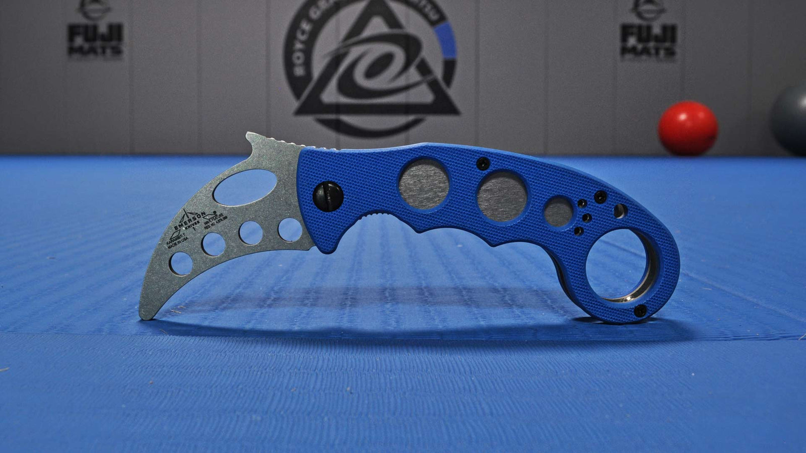 A blue-...