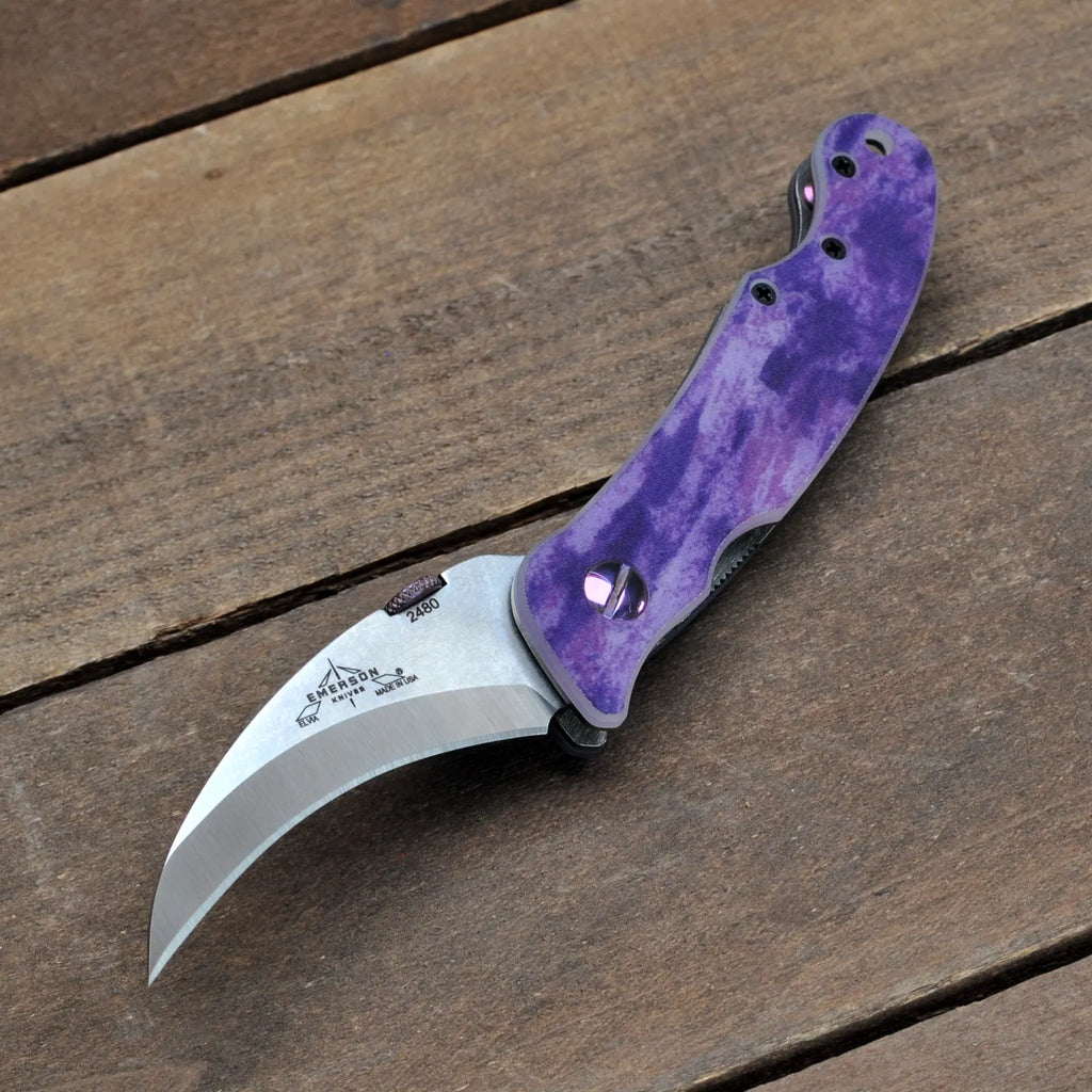 Elvia NW SF Purple Haze Bling - Emerson Knives, Inc.