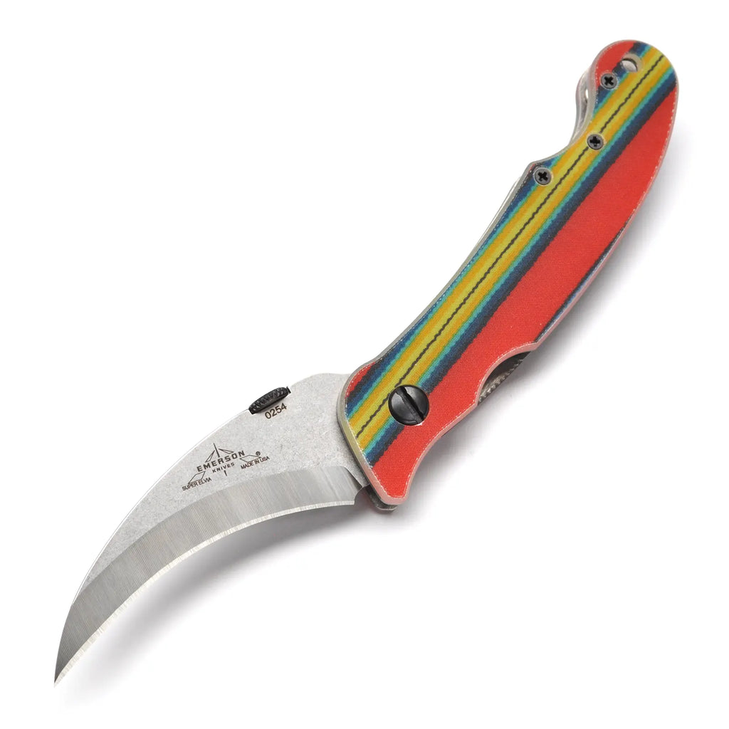 Super Elvia NW SF Serape Yellow Red - Emerson Knives, Inc.