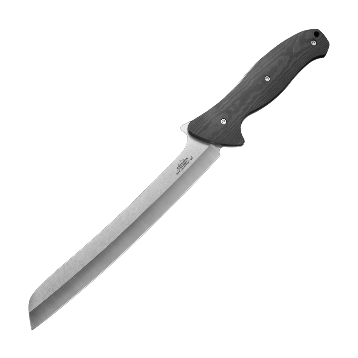 The Kitchen - Bread Winner by Emerson Knives, Inc. is a long silver fillet knife with a slightly curved blade and black textured handle, shown on a white background—part of our Limited Edition Knives collection, now Final Sale.