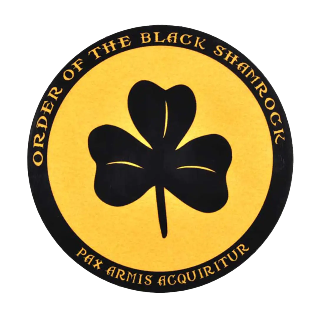 OBS Black Shamrock Sticker