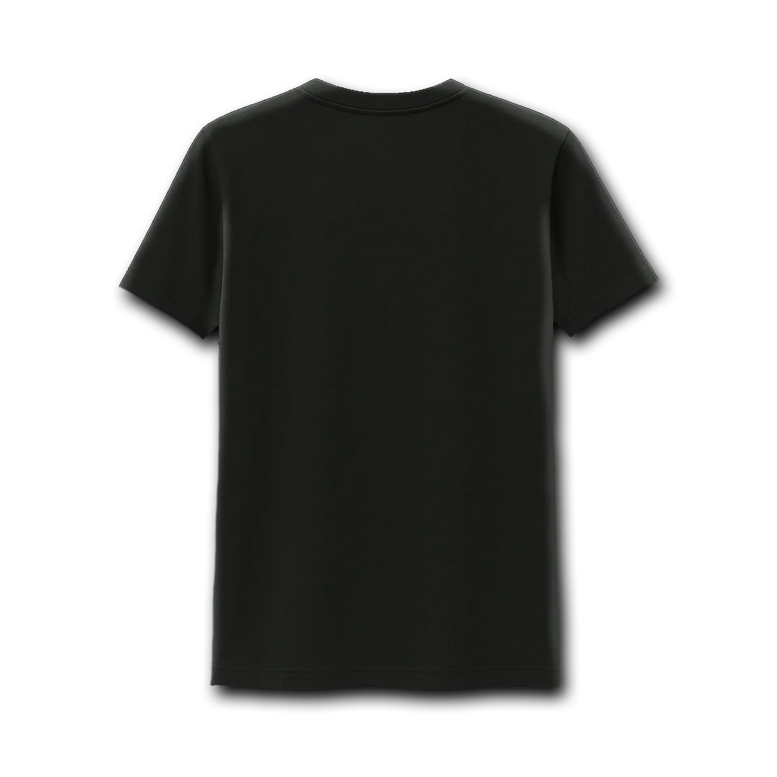 A muscular man stands outside a log cabin wearing Emerson Knives, Inc.'s "Hard Luck Is My Only Luck" T-shirt, featuring Celtic knots, shamrocks, two pistols, and 1798 on the black fabric.