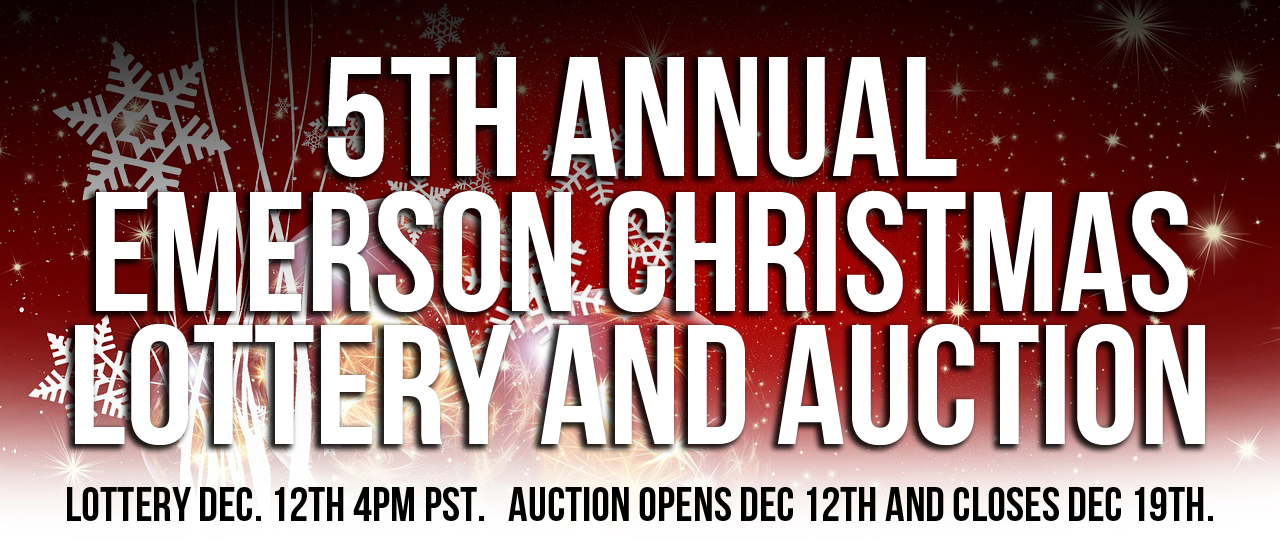 5th annual Emerson Christmas Virtual Knife Show, Lottery and Auction