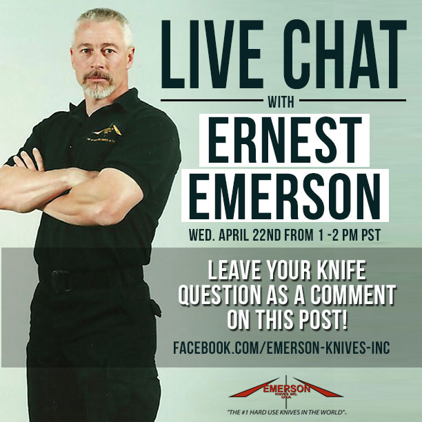 Chat Live with Ernest Emerson on Facebook