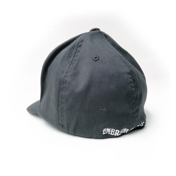 3d skull hat black